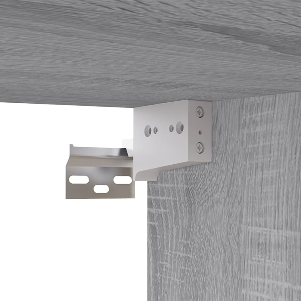 vidaXL 16 Door Grey Sonoma Wall Mounted TV Cabinet Image 6