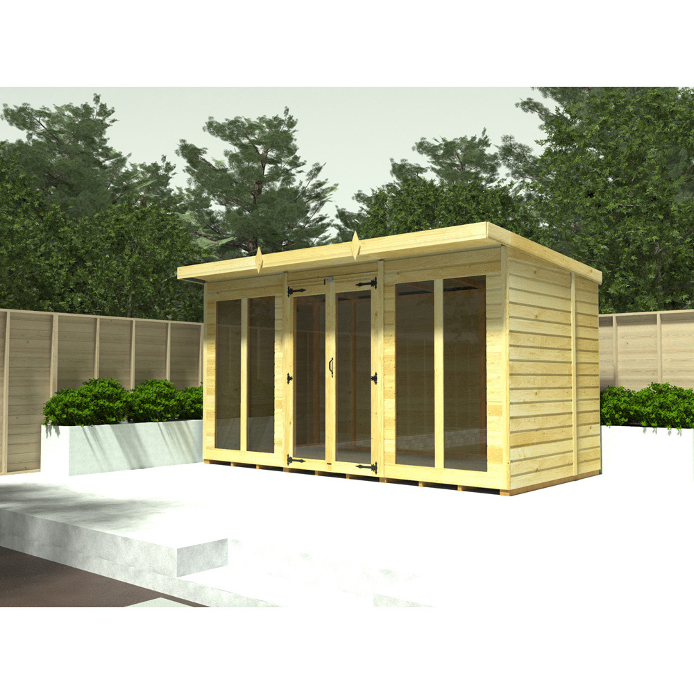 DIY Sheds 12 x 8ft Tongue and Groove Timber Pent Summerhouse Image 2