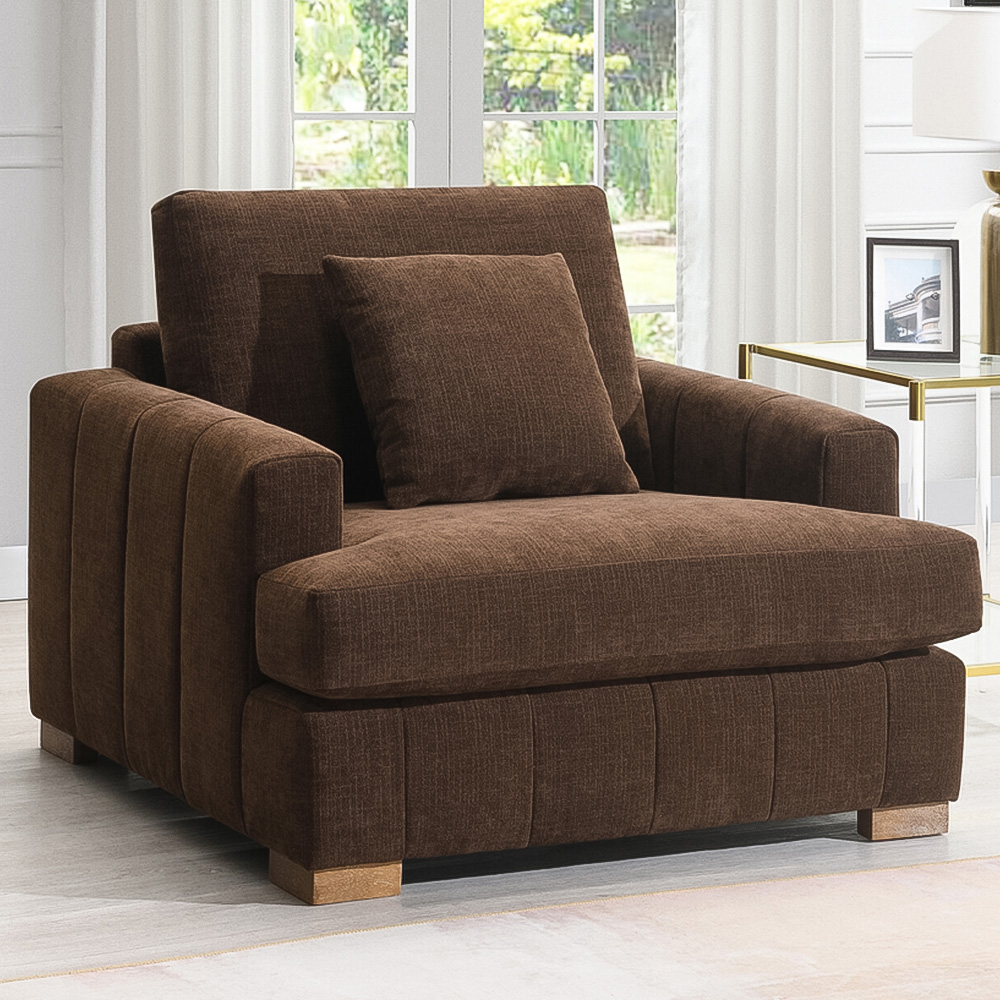Arden Armchair Brown Image 1