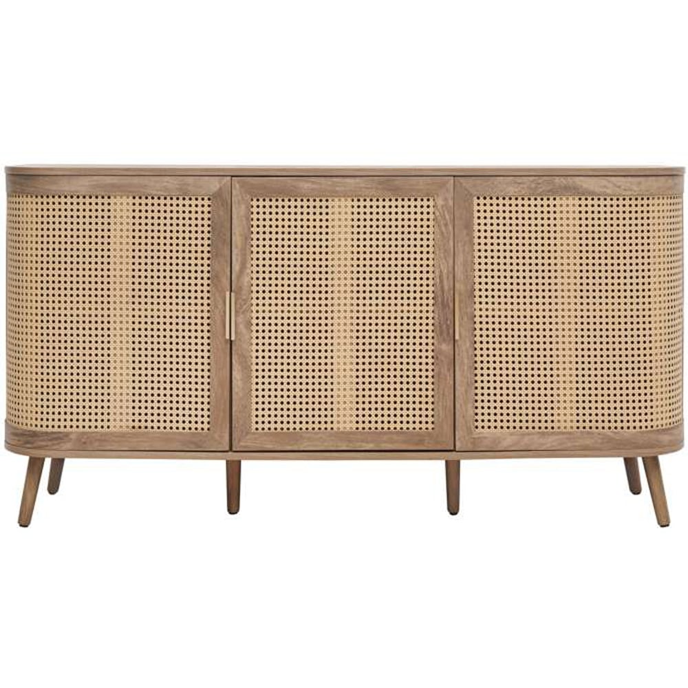 Birlea Noah 3 Door Rattan Effect Sideboard Image 3