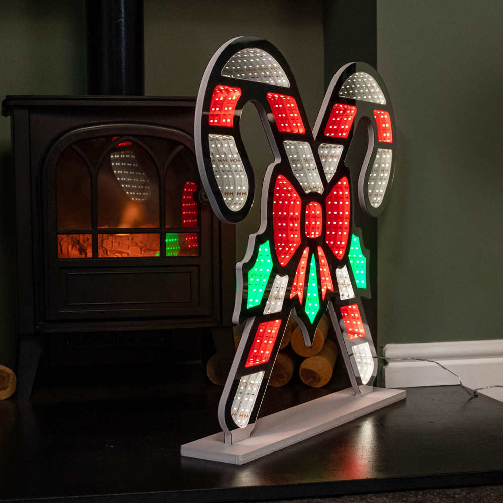 Samuel Alexander Infinity Candy Canes Light Up Christmas Decoration 2ft Image 5