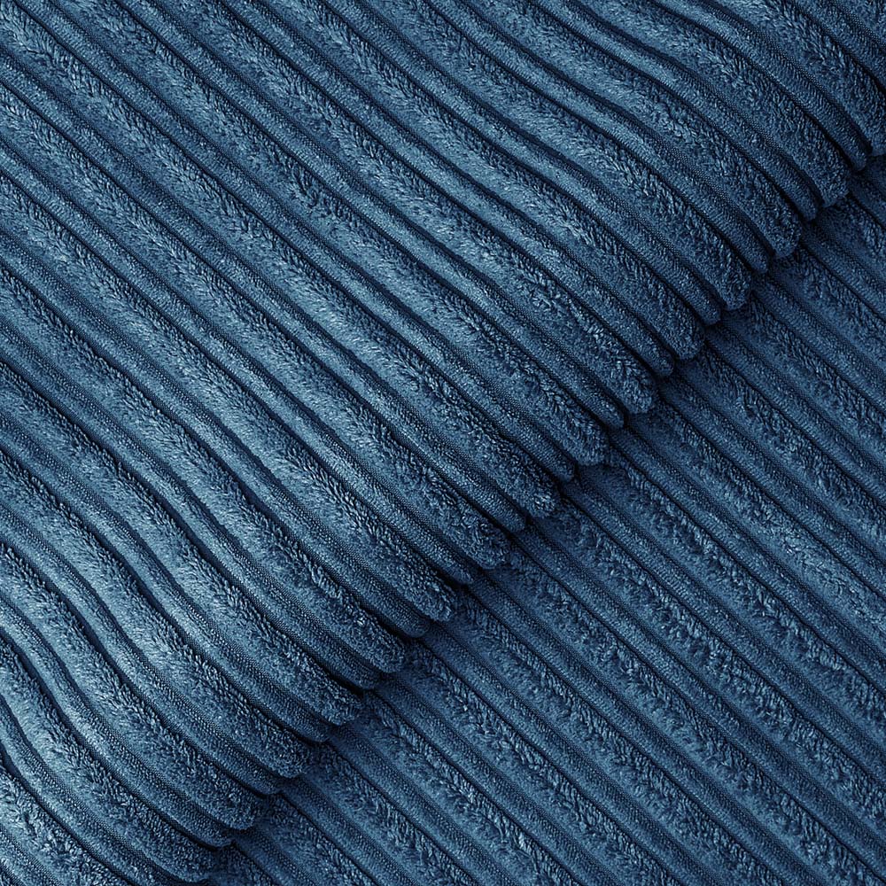 Luxor Single Seater Marine Blue Jumbo Cord Armchair Image 5