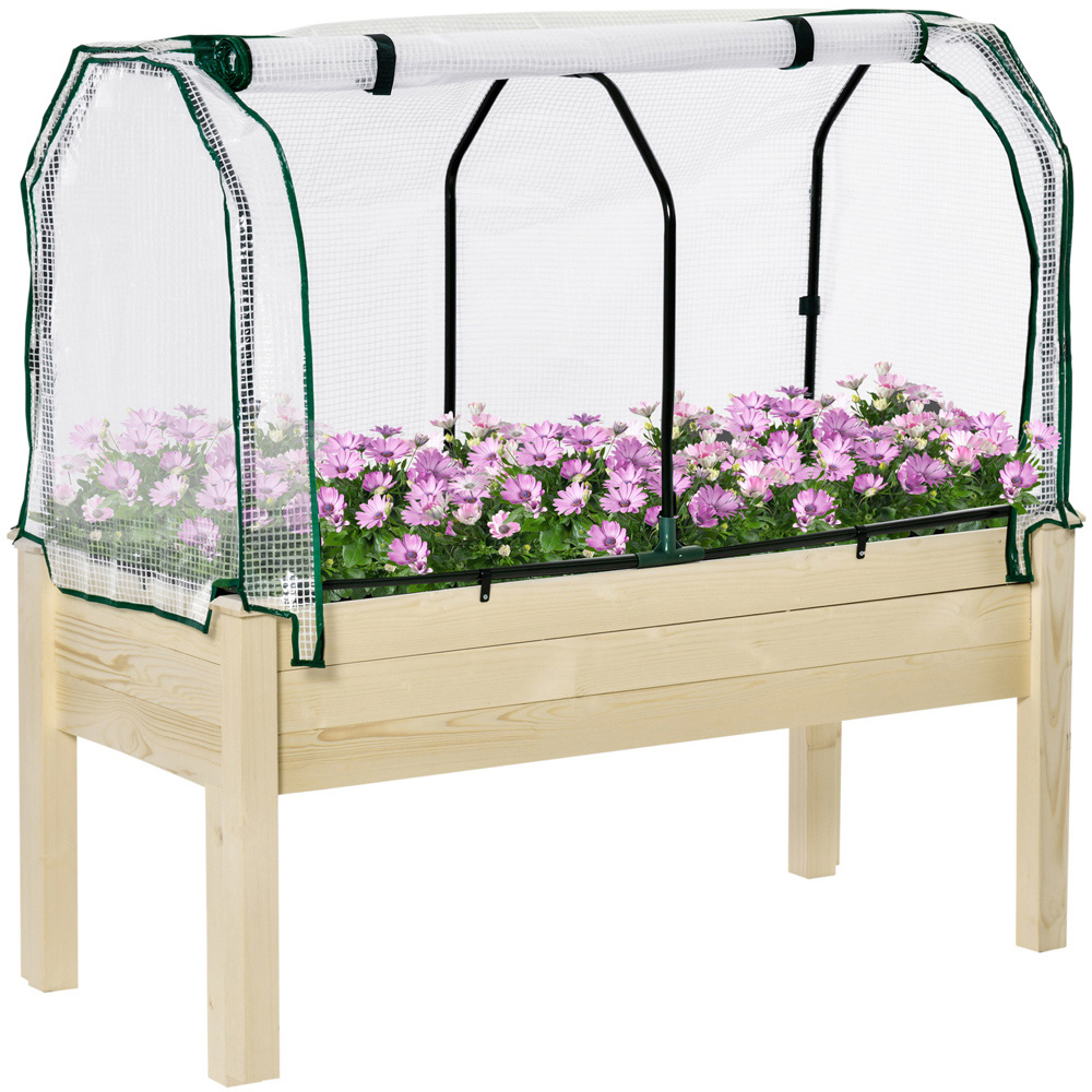 Outsunny Raised Garden Planter Bed 117 x 55 x 121cm Image 1