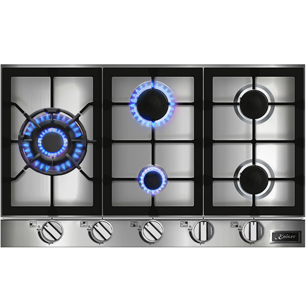 Kaiser Avantgarde Pro Stainless Steel Gas Hob 86cm Image 4