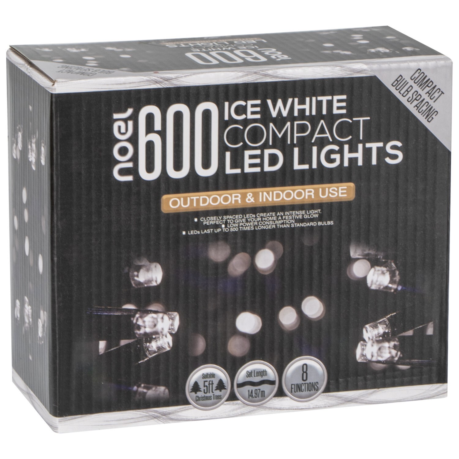 600 Compact LED Lightchain - Ice White Image 2