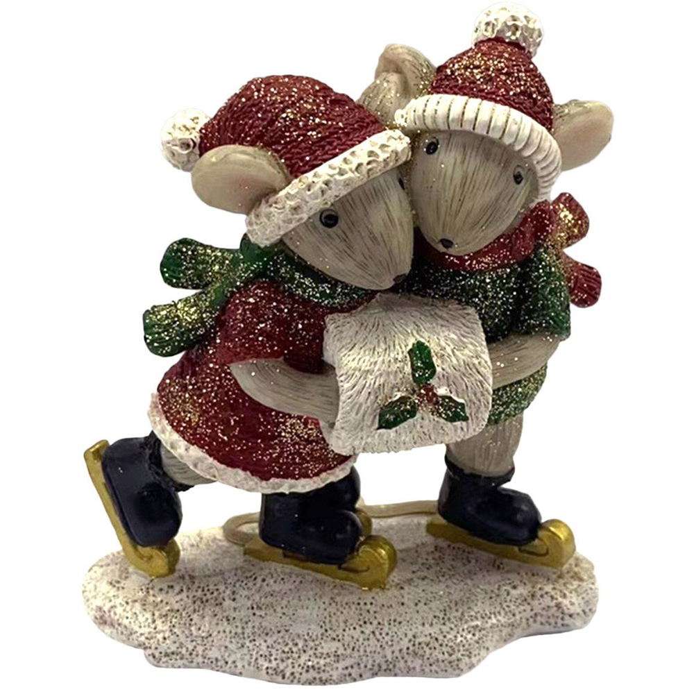 Natural Mice Friends Ornament Image