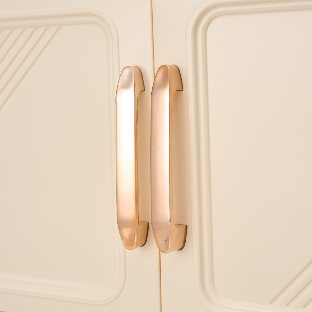 Living and Home 3-Tier Cream Foldable Storage Cabinet with Castors Image 4