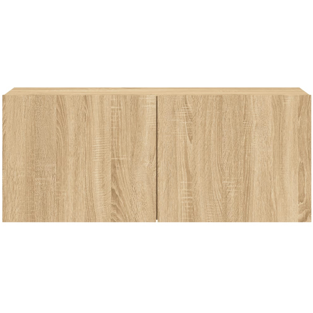 vidaXL 2 Door Sonoma Oak Wall Mounted TV Cabinet Image 6