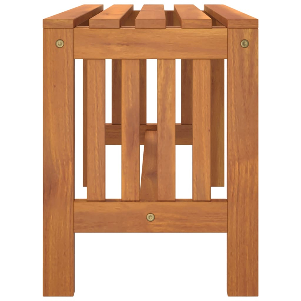 vidaXL 2 Seater Brown Solid Eucalyptus Wood Garden Bench Image 4