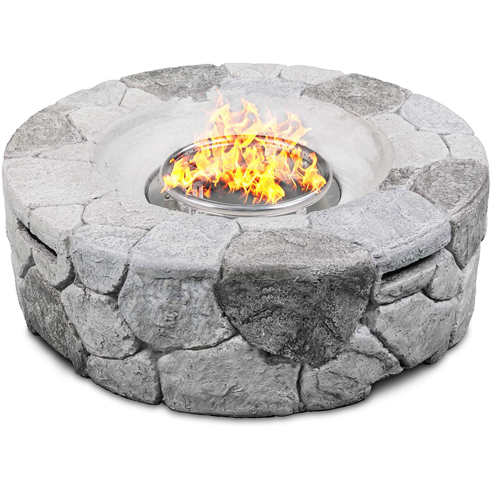 Centurion Supports Fireology Grey Eco Stone Finish 40000 BTU Gas Fire Pit Image 6