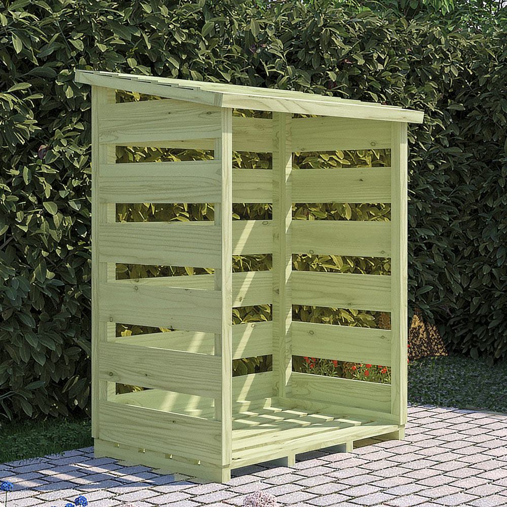 Shire GB 3 x 2ft Pressure Treated Log Store Image 2