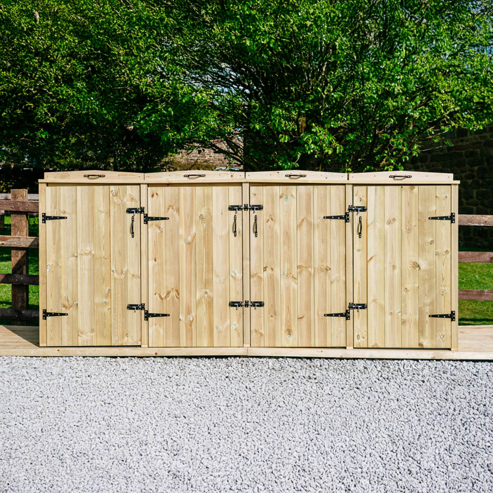 The Garden Village Chatburn 8 Recycle Box Storage shed Image 2