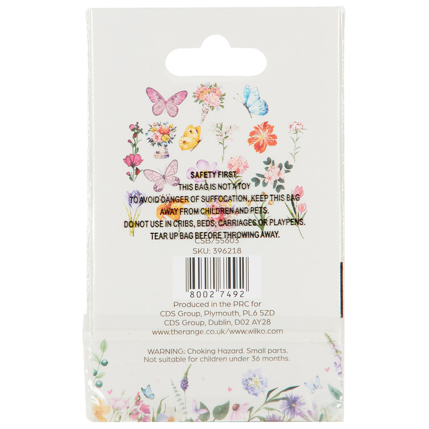 Pack of 18 Floral Bloom Transparent Stickers - Multicolour Image 2