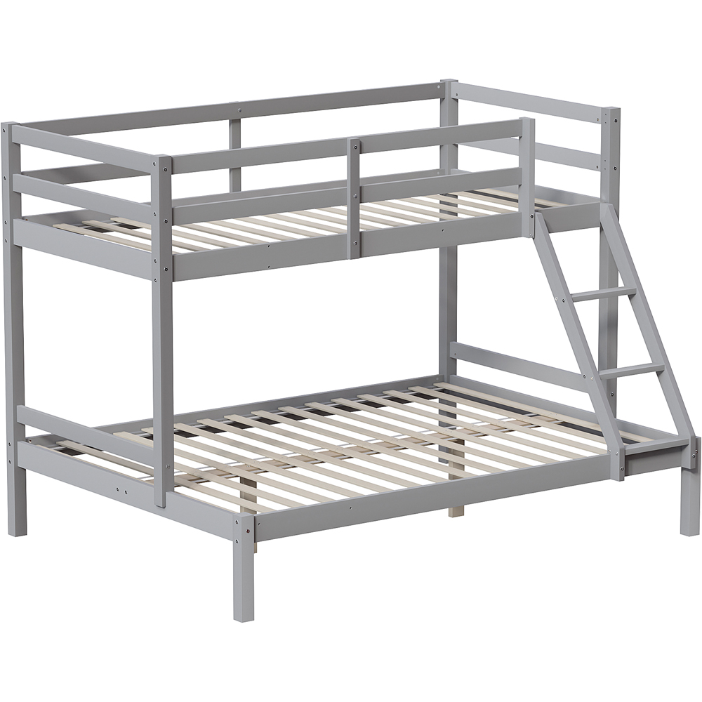 VIDA DESIGNS Sydney Grey Triple Sleeper Bunk Bed with Foam Mattress Image 2