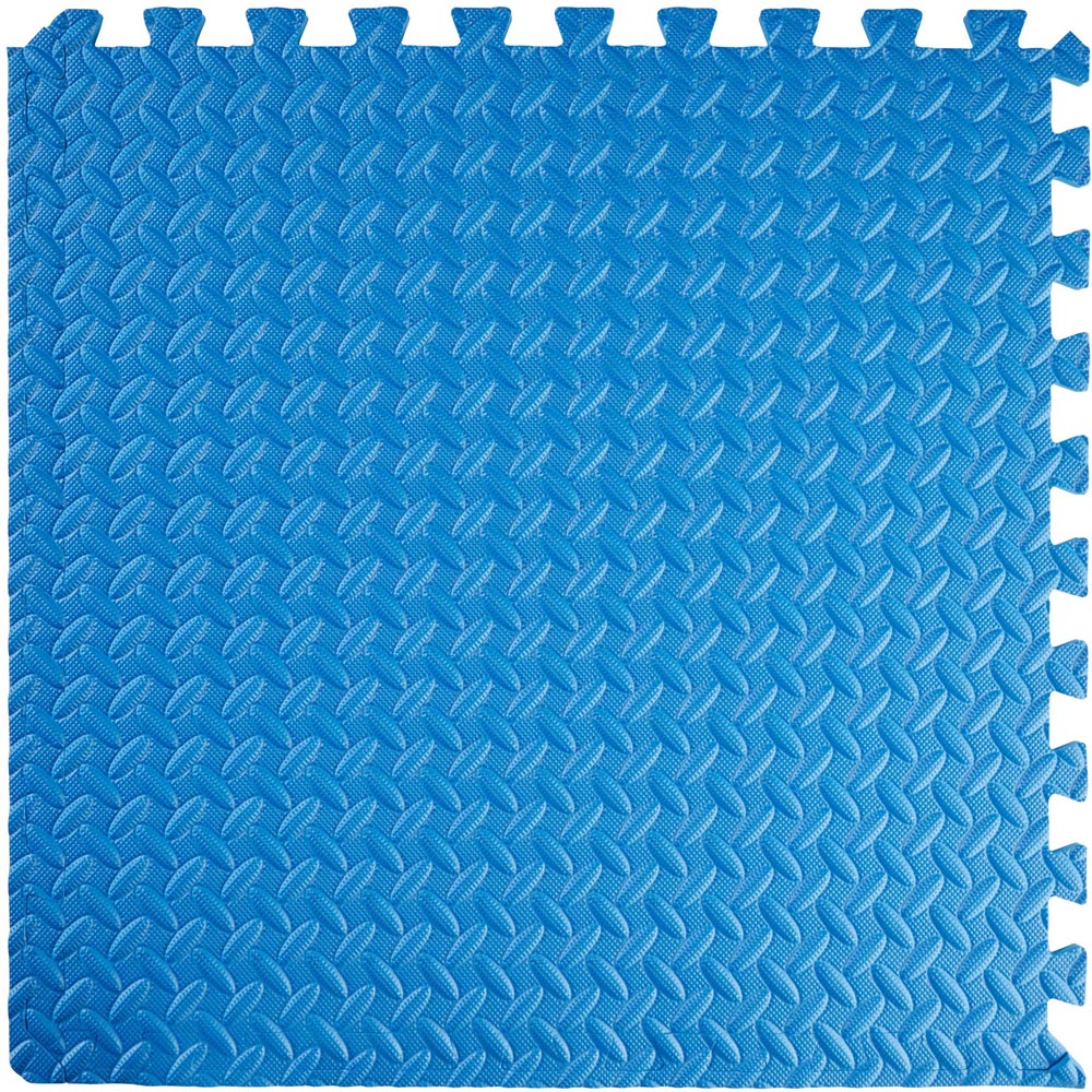 tectake Blue Interlocking Gym Mat 12 Pack Image 6