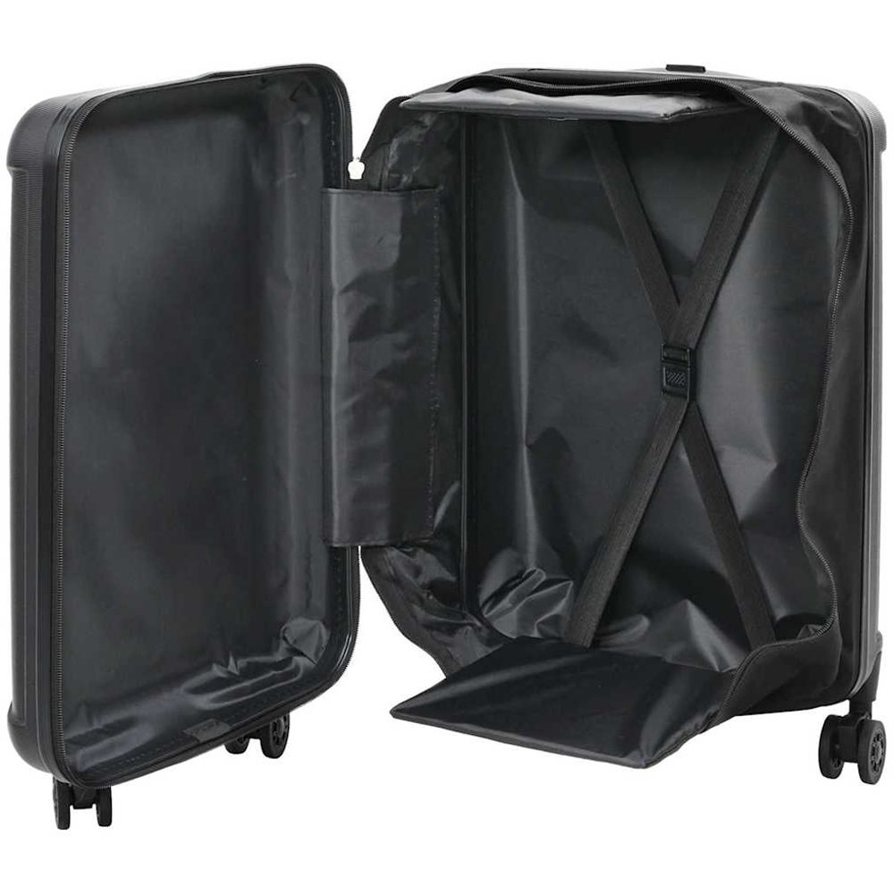 vidaXL 20 inch Black Rectangular Travel Bag Image 2