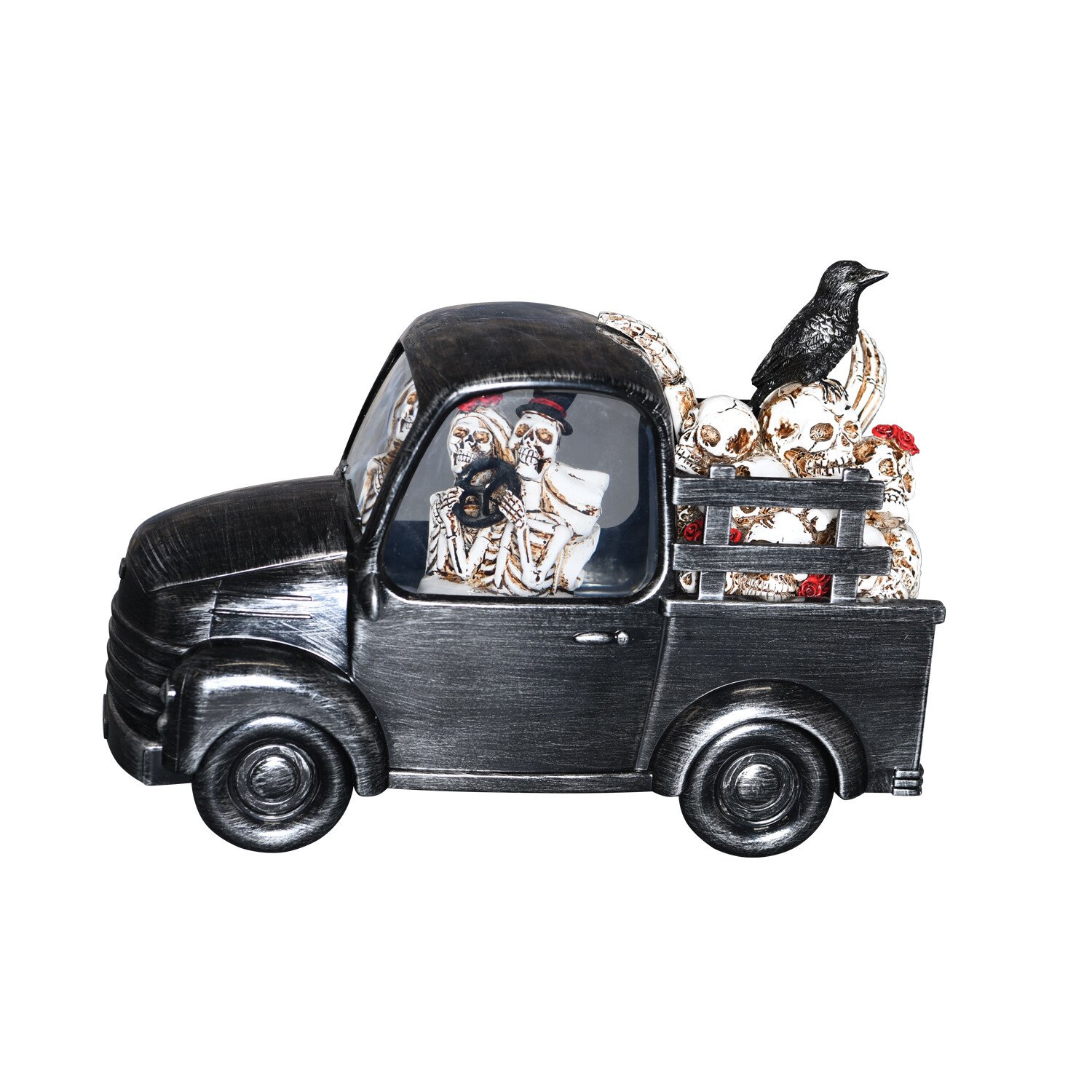 LED Spinner Skeleton Truck Black Image 1