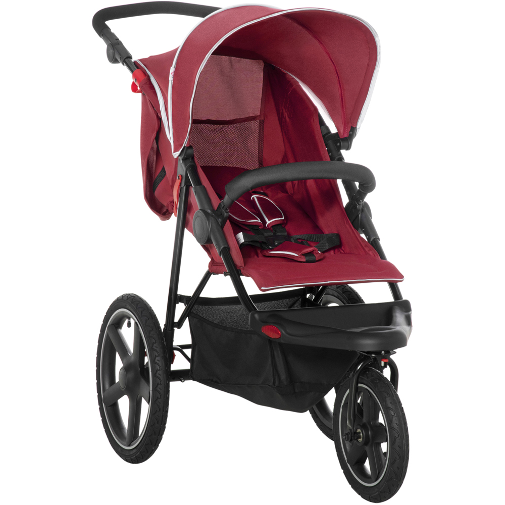 Portland Red Three Wheeler Baby Stroller Image 1