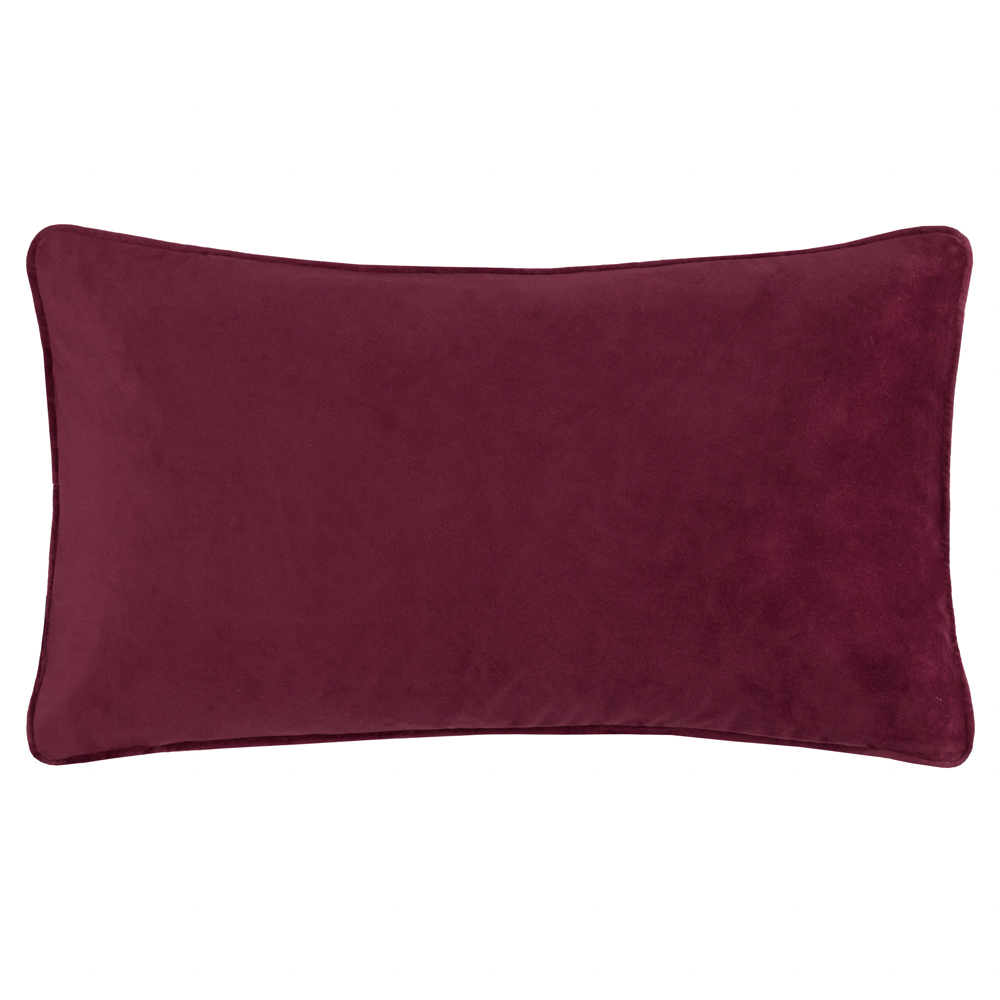 Furn Bad Witch Embroidered Black Velvet Cushion 30 x 50cm Image 3