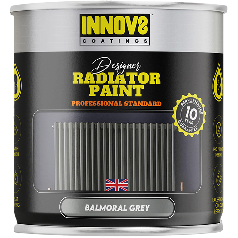 Innov8 Coatings Balmoral Grey Radiator Paint 750ml Image 2
