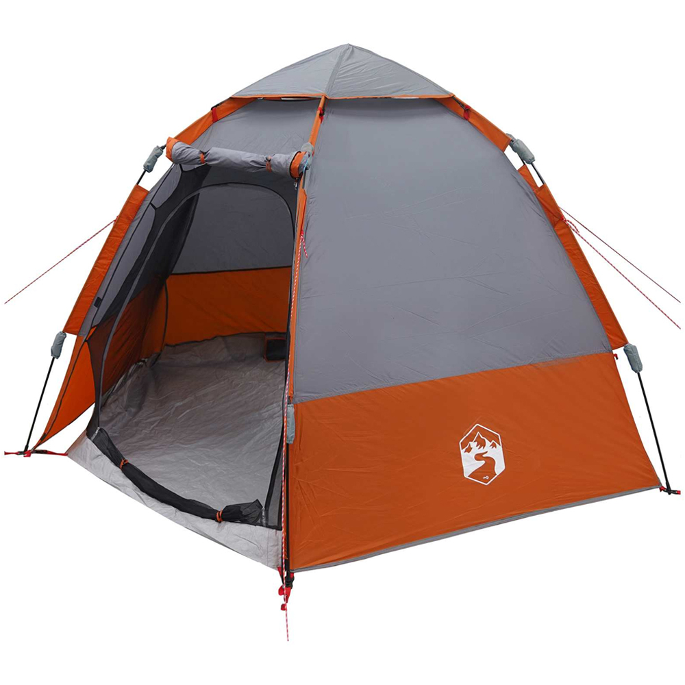 vidaXL 4 Person Instant Tent Grey Image 4