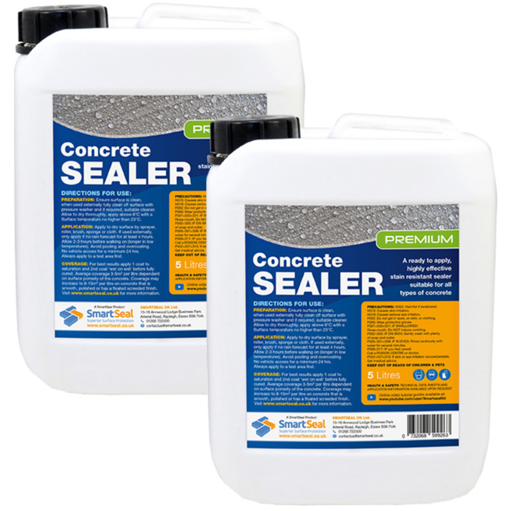 SmartSeal Premium Concrete Sealer 5L 2 Pack Image 1