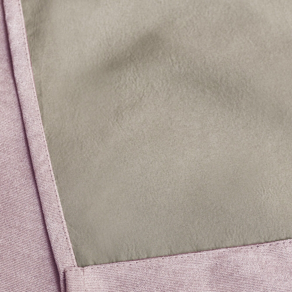 Alan Symonds Pink Chenille Blackout Pencil Pleat Curtains 168cm x 137cm Image 4