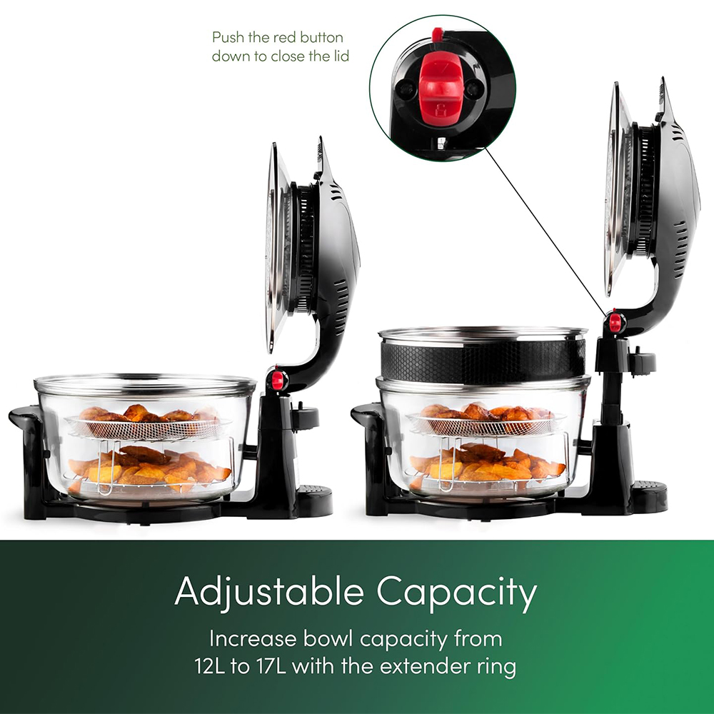Emperial 17L Digital Halogen Oven Cooker with Extender Ring and Accessories Image 4