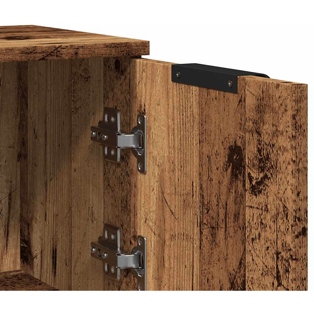 vidaXL 2 Door Old Wood Narrow Sideboard Image 9