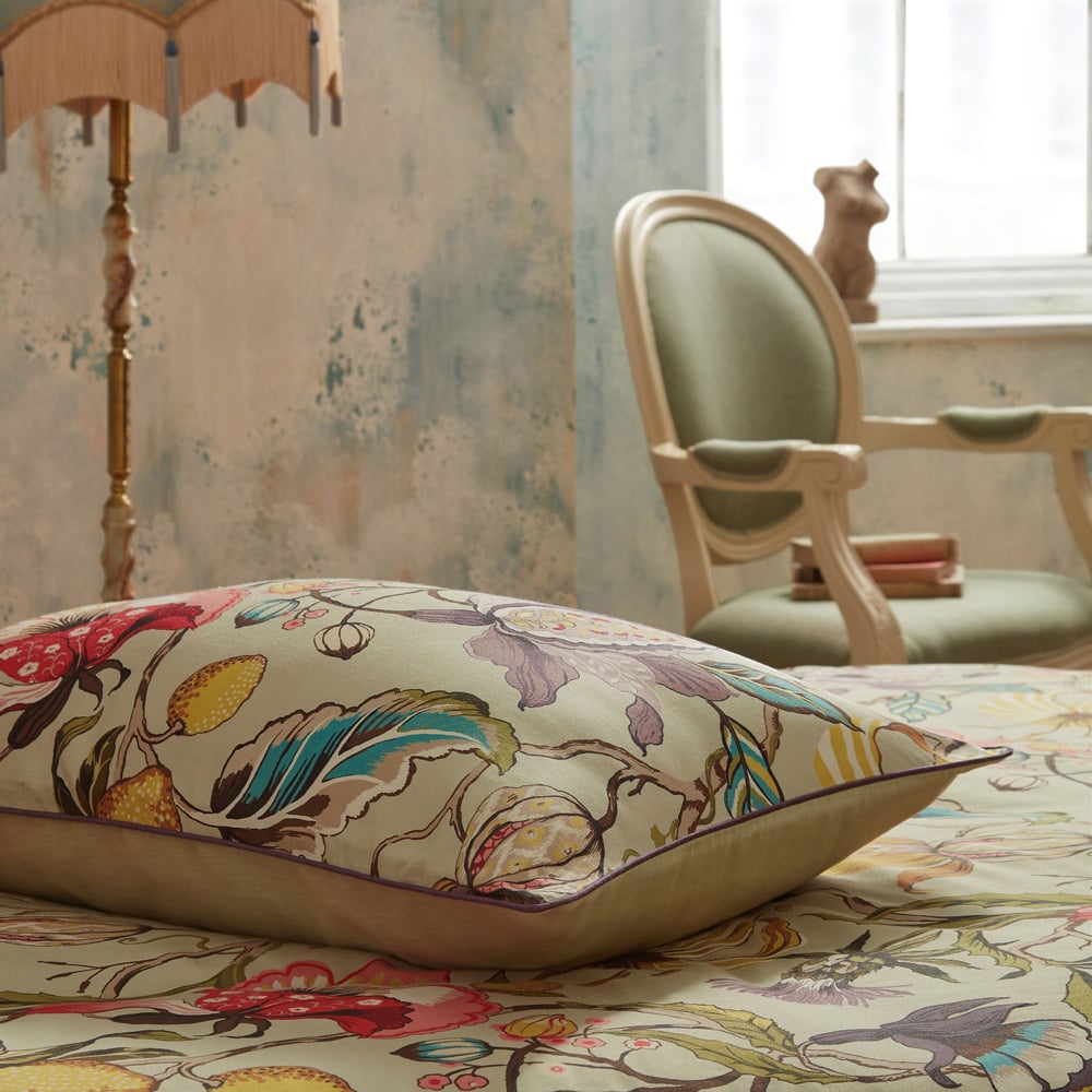 EW by Edinburgh Weavers Morton Floral Double Chintz Cotton Sateen Duvet Cover Set Image 4