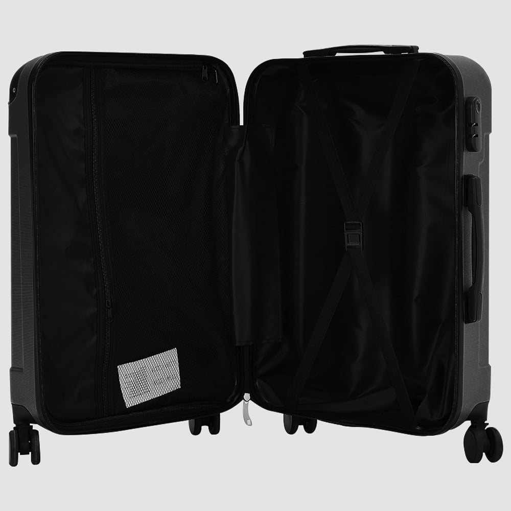 H&O Direct Large Black Hardside Suitcase Image 2