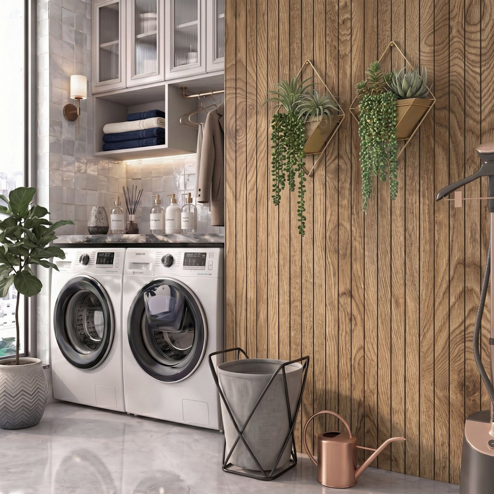 Walplus Rustic Pine Wood Grain Texture Wall Sticker 260 x 40cm Image 3