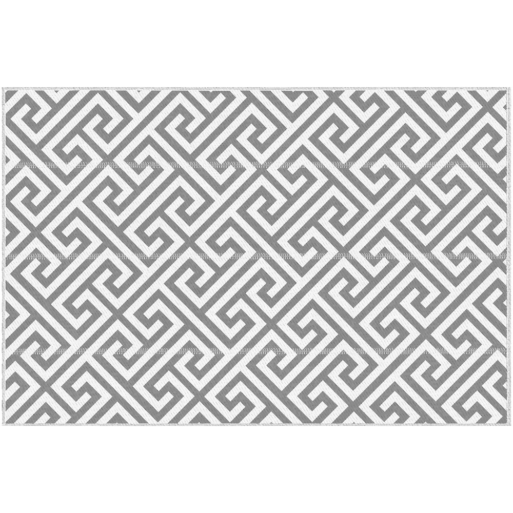 Outsunny Light Grey Reversible Outdoor Mat 243 x 152cm Image 1