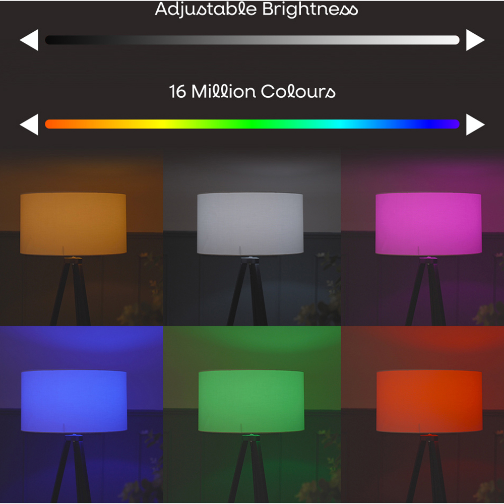 ValueLights 2 Pack E27 App Control RGB Smart Light Bulb Image 5