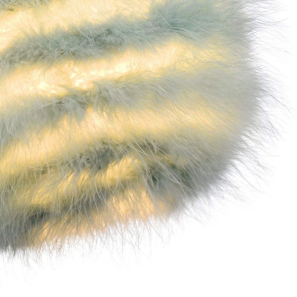 Happy Homewares Real Duck Egg Feather Decorated Pendant Shade Small Image 5