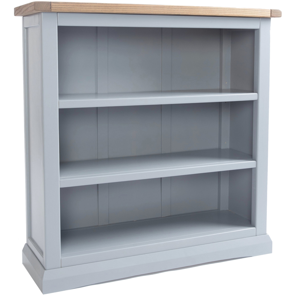 Rocca 3 Shelf Grey Bookcase Image 3