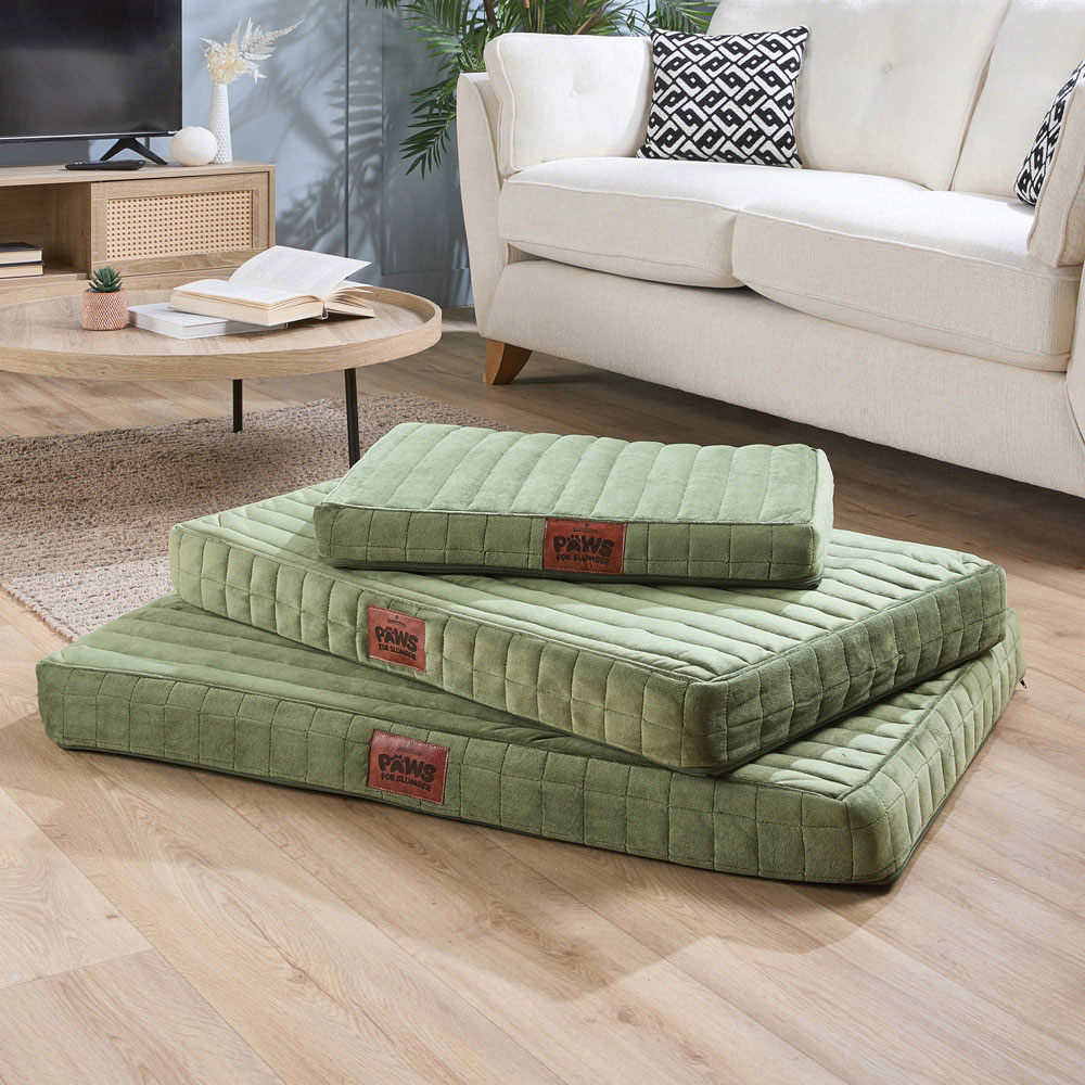 Slumberdown Medium Green Orthopaedic Pet Bed Image 2