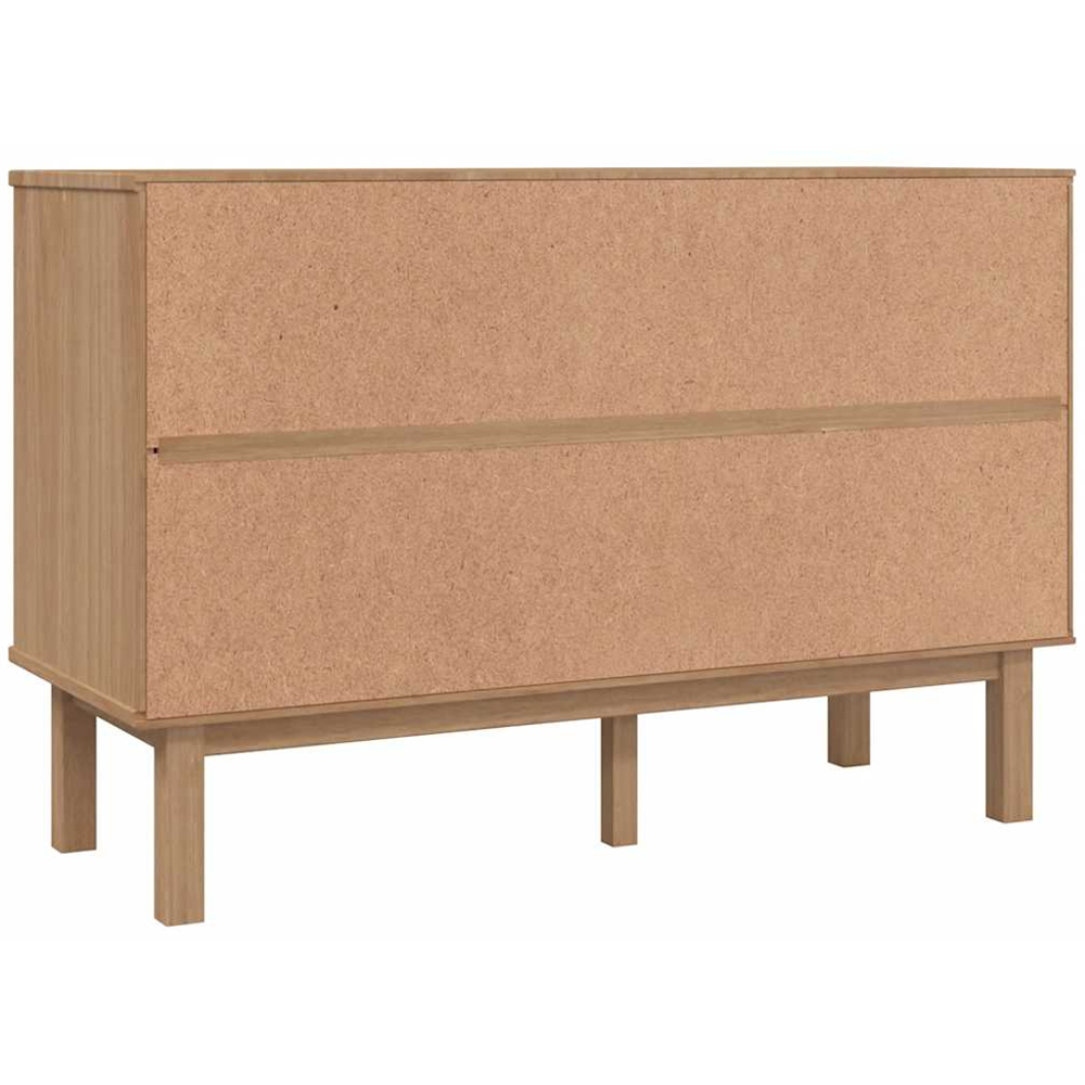 vidaXL Otta 6 Drawer Brown Solid Wood Pine Storage Cabinet Image 4