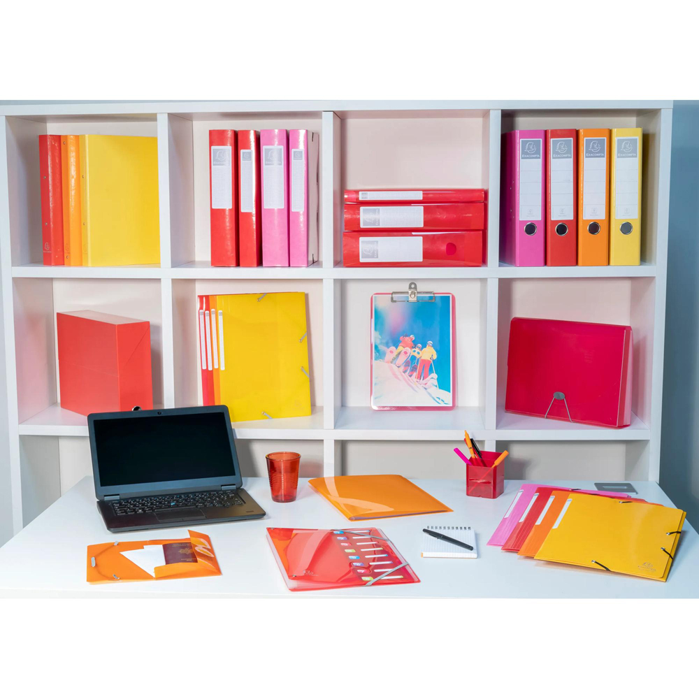 Exacompta Red 2R Elasticated Folder 20 Pack Image 2