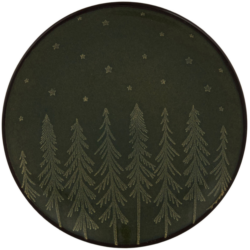 Nordic Pine Reactive Glaze Plate Green Side Plate Image 3