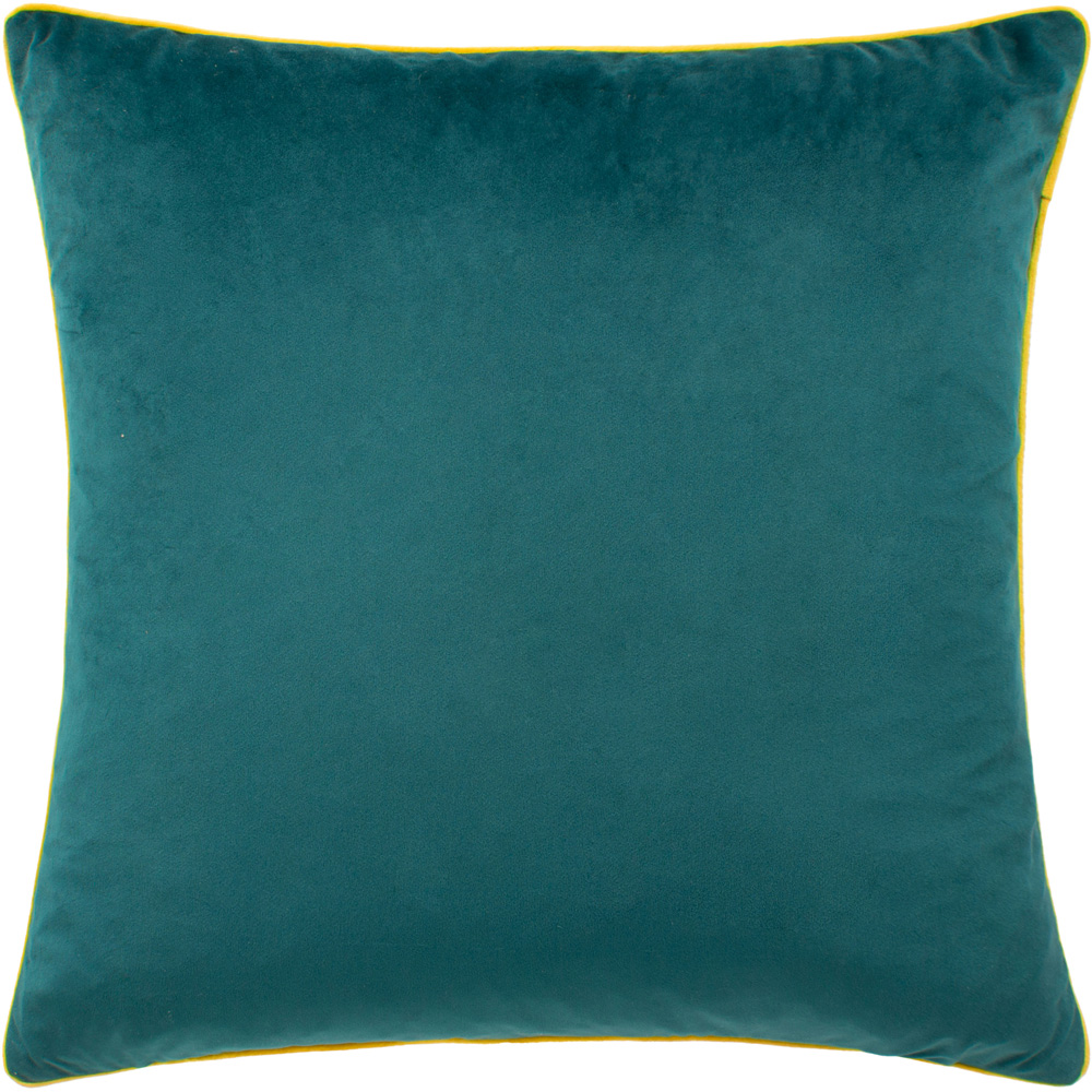 Furn Meridian Teal and Cylon Velvet Cushion 45 x 45cm Image 1