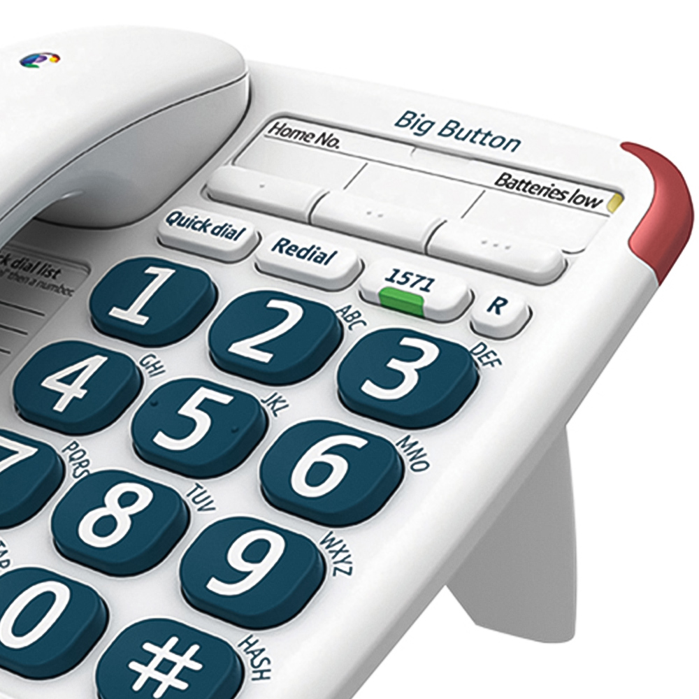 BT Big Button 200 Corded Telephone with Handsfree Speaker Image 2