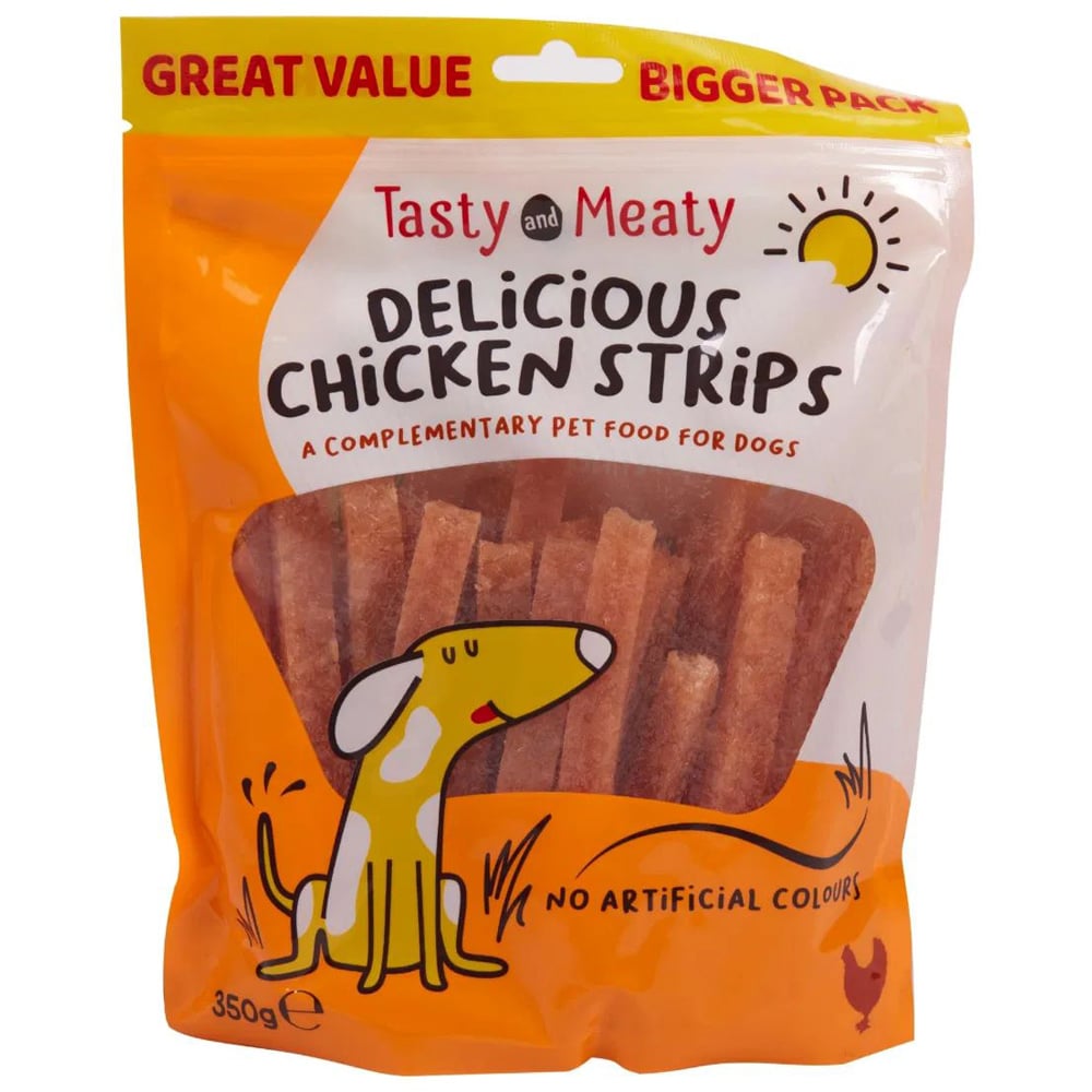 Tasty & Meaty Chicken Strips 350g 4 Pack Image 1