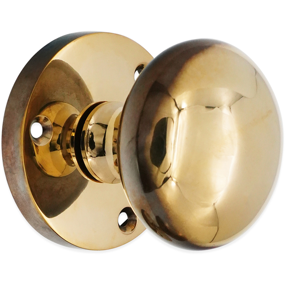 Spira Brass Aged Brass Victorian Mortice Door Knob 2 Pack Image 3