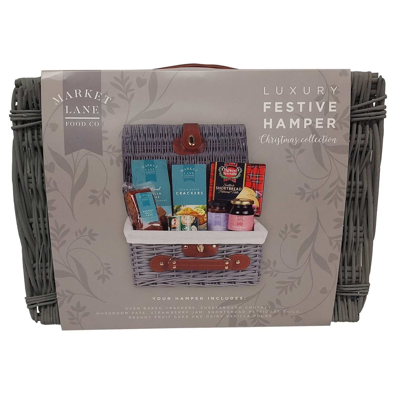 Closed Food Hamper - Grey / Small Image
