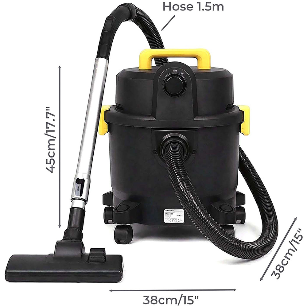 Spector RB1021-BK-UK Wet and Dry Cylinder Vacuum Cleaner 1000W Image 9
