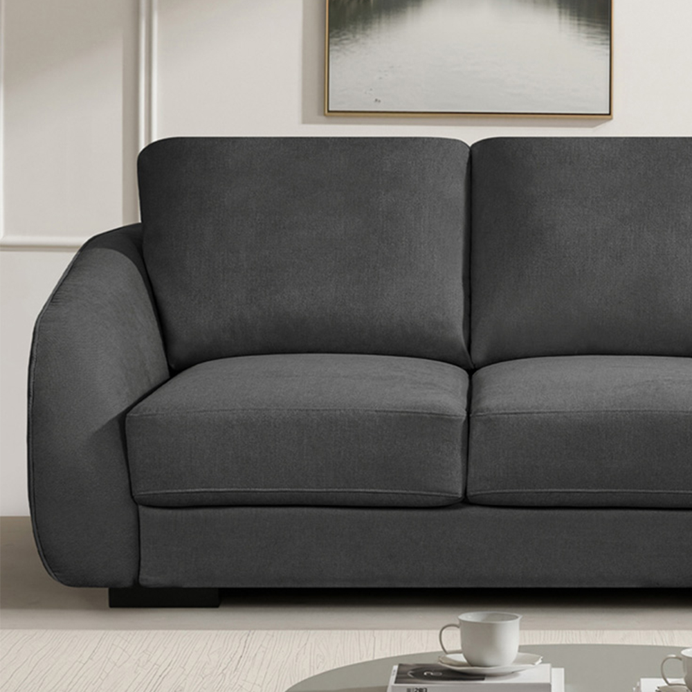 Artemis Home Fairview 2 Seater Charcoal Grey Fabric Sofa | Wilko