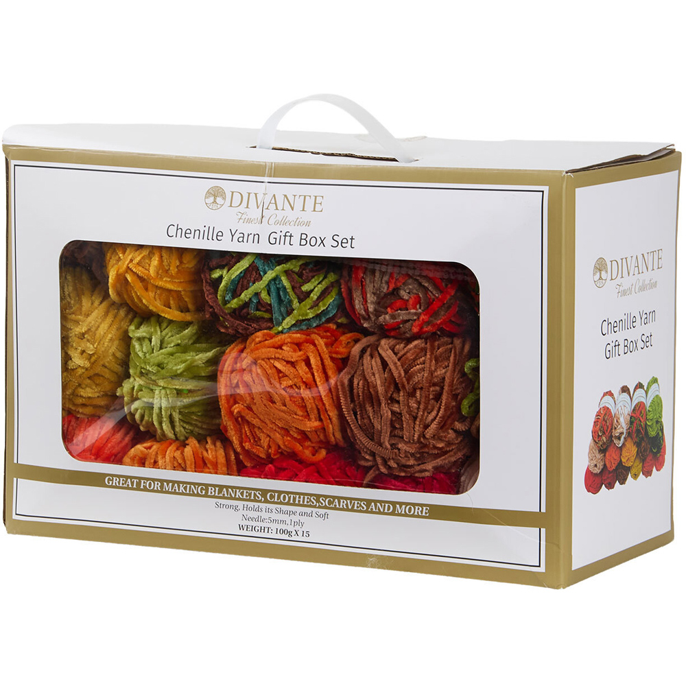 Chenille Yarn Autumn Gift Box Set Image 5