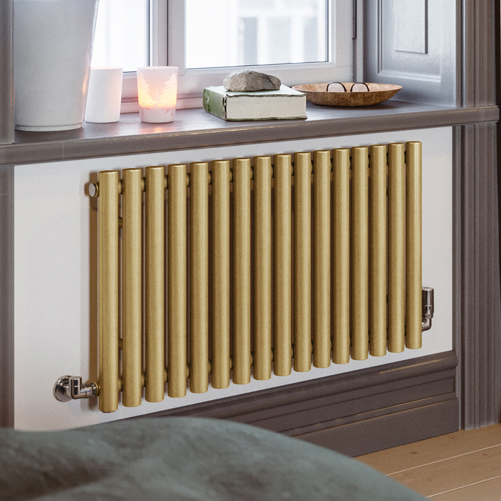 Terma Rolo Room 2015 BTU Brass Radiator 500 x 865mm Image 2