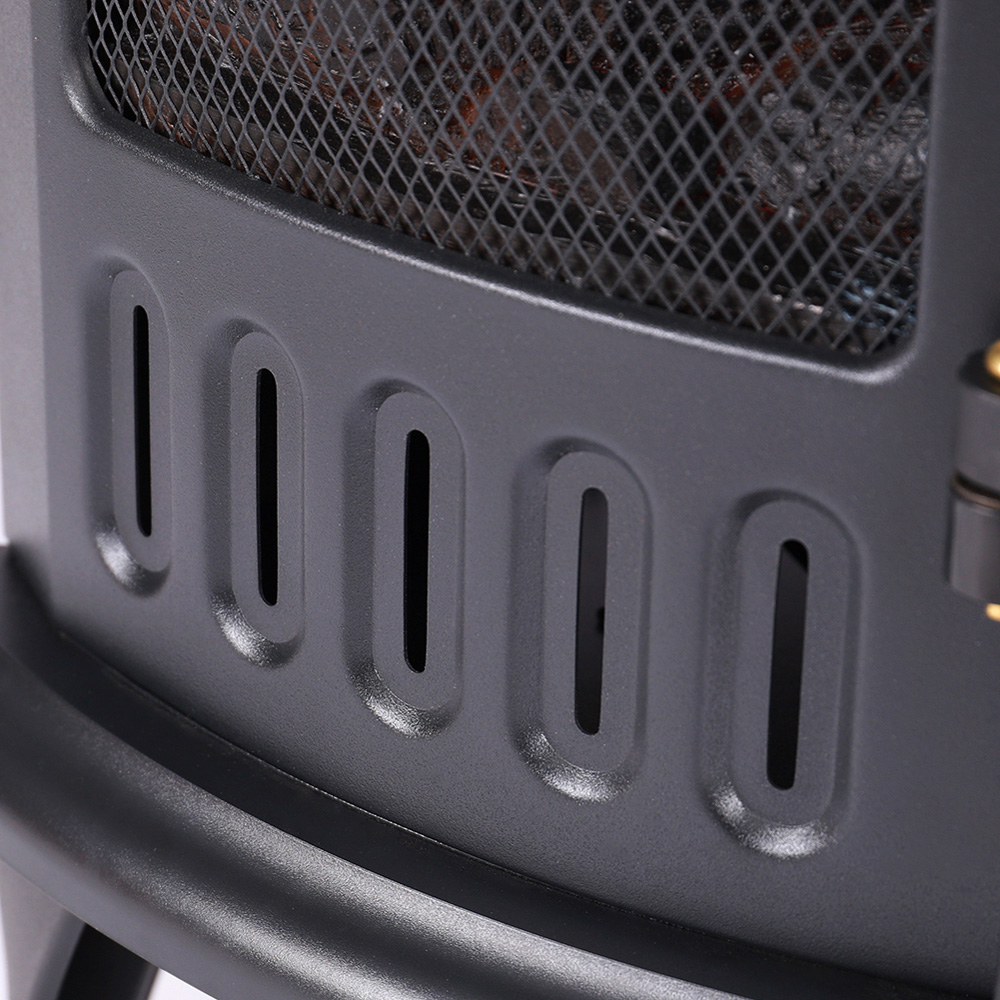 Living and Home Black Electric Fireplace Heater 1800W 24 inch Image 6